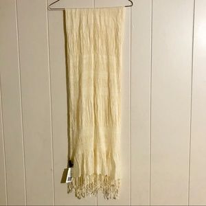 Peach Ruffle Scarf NWT